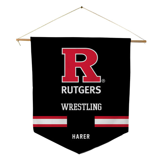 Rutgers - NCAA Wrestling : Conner Harer - Pennant - 18" x 21"-0
