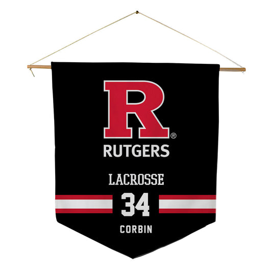 Rutgers - NCAA Women's Lacrosse : Alexa Corbin - Pennant - 18" x 21"-0