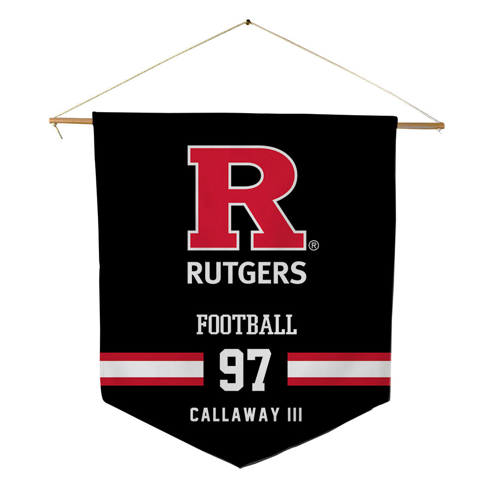 Rutgers - NCAA Football : Rinaldo Callaway III - Pennant - 18" x 21"-0
