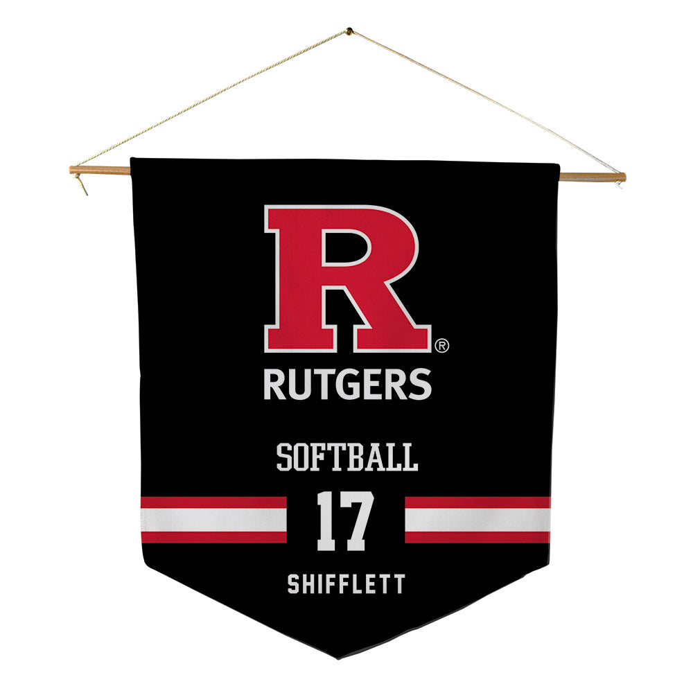 Rutgers - NCAA Softball : Brooke Shifflett - Pennant - 18" x 21"-0