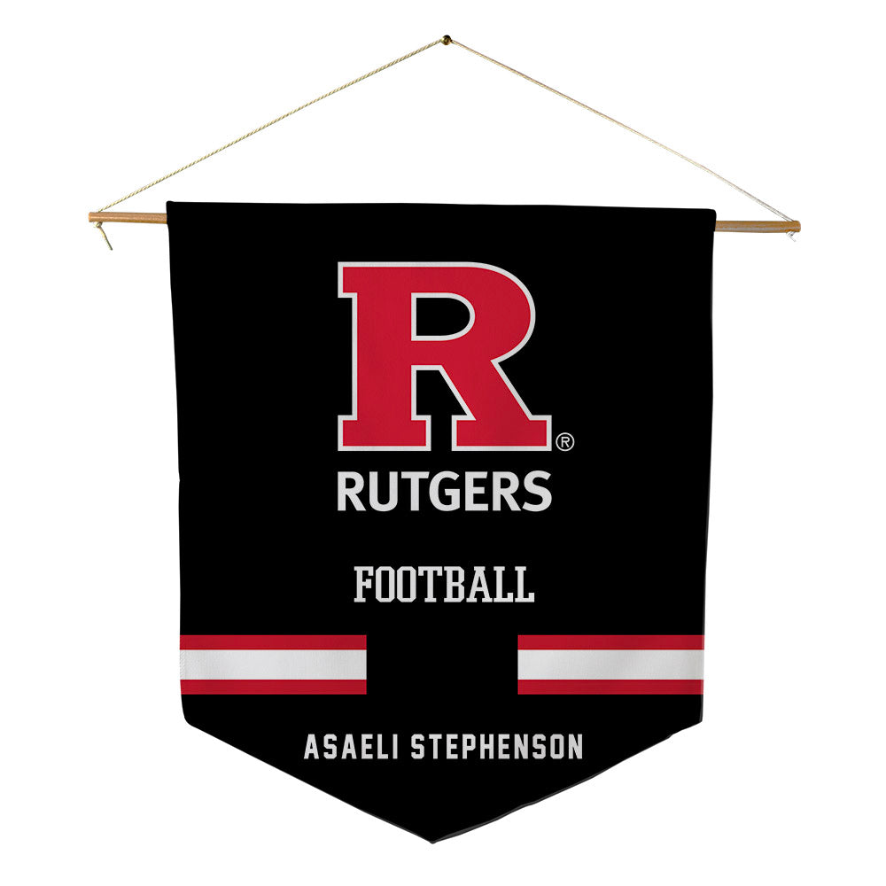 Rutgers - NCAA Football : Ian Asaeli Stephenson - Pennant - 18" x 21"-0