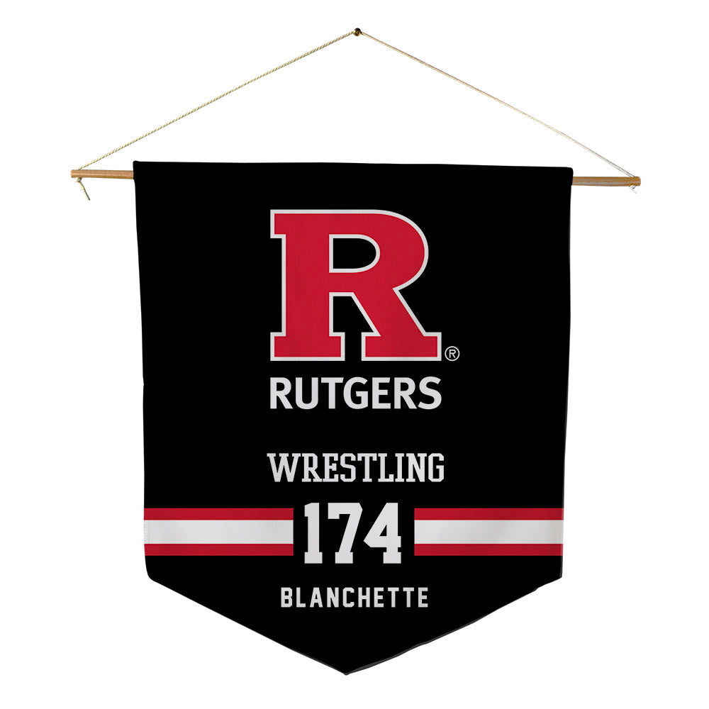 Rutgers - NCAA Wrestling : Nate Blanchette - Pennant - 18" x 21"-0