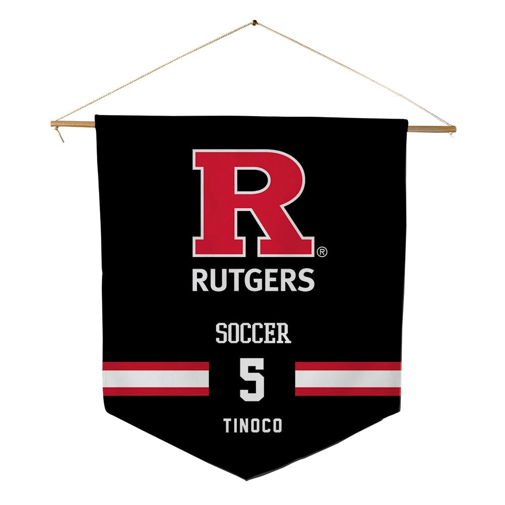 Rutgers - NCAA Women's Soccer : Bea Tinoco - Pennant - 18" x 21"-0