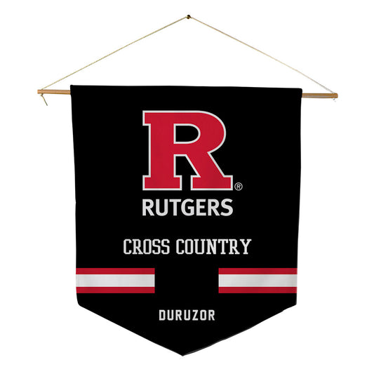 Rutgers - NCAA Women's Cross Country : Success Duruzor - Pennant - 18" x 21"-0