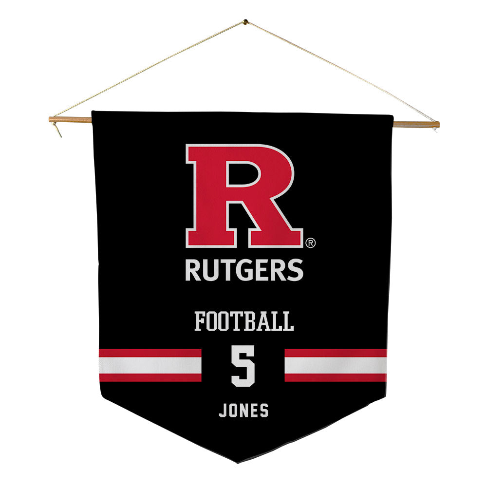Rutgers - NCAA Football : Bradlee Jones - Pennant - 18" x 21"-0