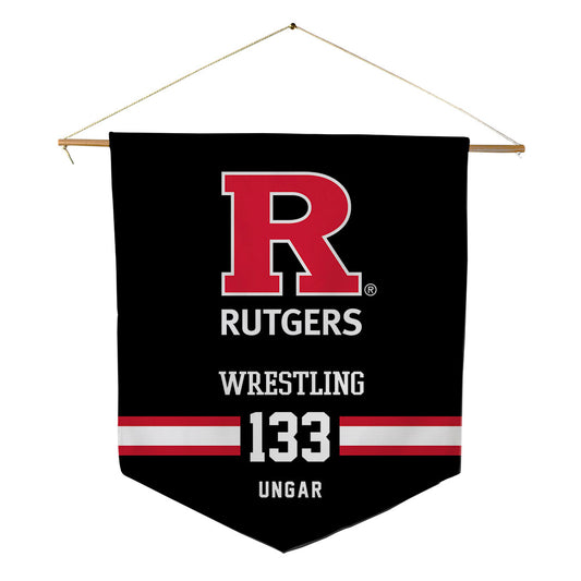 Rutgers - NCAA Wrestling : Brett Ungar - Pennant - 18" x 21"-0
