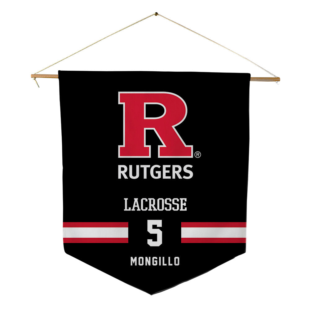 Rutgers - NCAA Men's Lacrosse : Kasey Mongillo - Pennant - 18" x 21"-0
