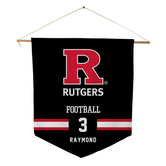 Rutgers - NCAA Football : Antwan Raymond - Pennant - 18" x 21"-0