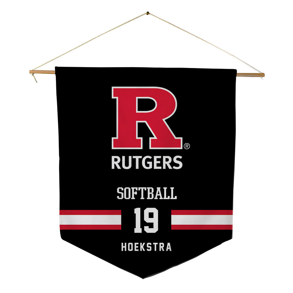 Rutgers - NCAA Softball : Kelsey Hoekstra - Pennant - 18" x 21"-0