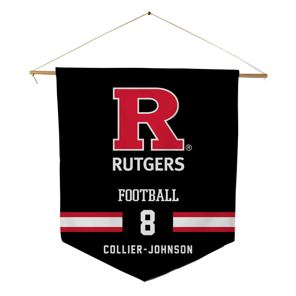 Rutgers - NCAA Football : Wydeek Collier-Johnson - Pennant - 18" x 21"-0