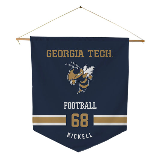 Georgia Tech - NCAA Football : Eli Rickell - Pennant - 18" x 21"-0