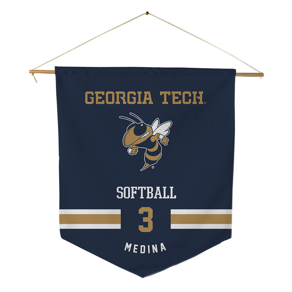 Georgia Tech - NCAA Softball : Holly Medina - Pennant - 18" x 21"-0