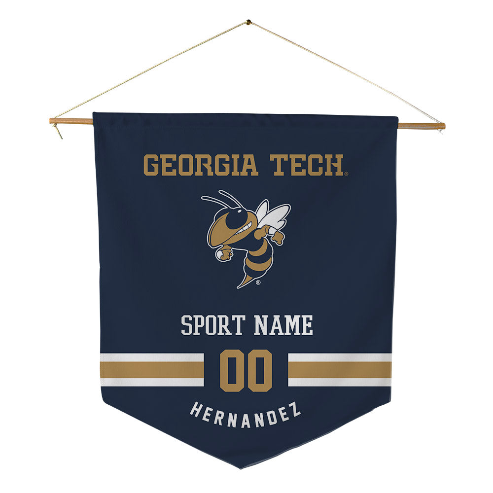 Georgia Tech - NCAA Baseball : Alex Hernandez - Pennant - 18" x 21"-0