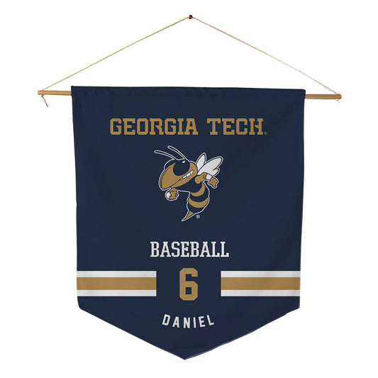 Georgia Tech - NCAA Baseball : Caleb Daniel - Pennant - 18" x 21"-0