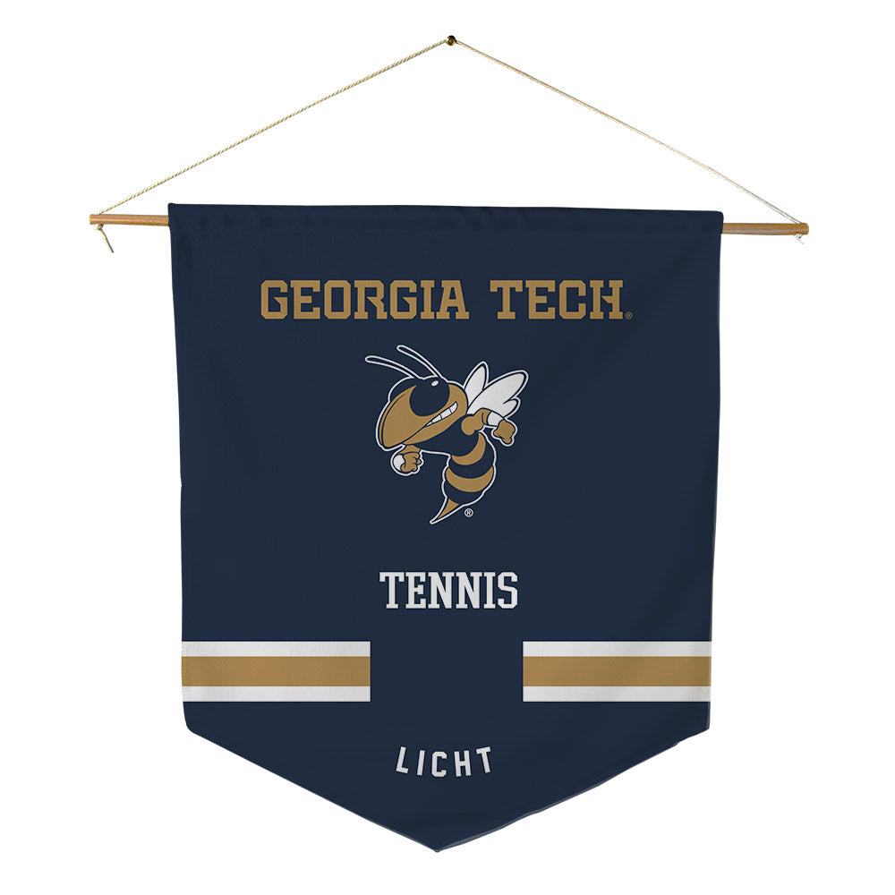 Georgia Tech - NCAA Women's Tennis : Taly Licht - Pennant - 18" x 21"-0