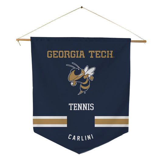 Georgia Tech - NCAA Men's Tennis : Gianluca Carlini - Pennant - 18" x 21"-0