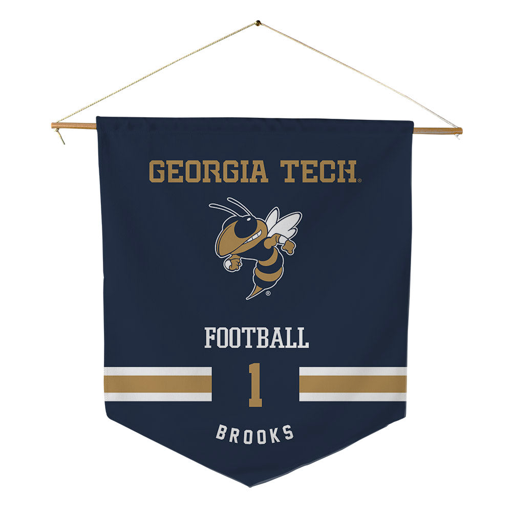 Georgia Tech - NCAA Football : LaMiles Brooks - Pennant - 18" x 21"-0