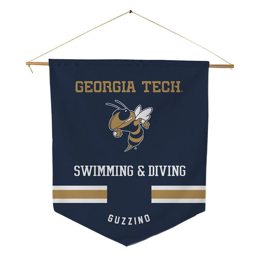 Georgia Tech - NCAA Women's Swimming & Diving : MaryGrace Guzzino - Pennant - 18" x 21"-0