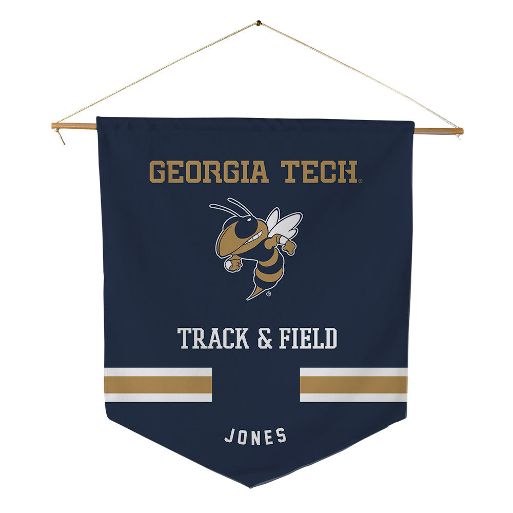 Georgia Tech - NCAA Men's Track & Field : Aaron Jones - Pennant - 18" x 21"-0