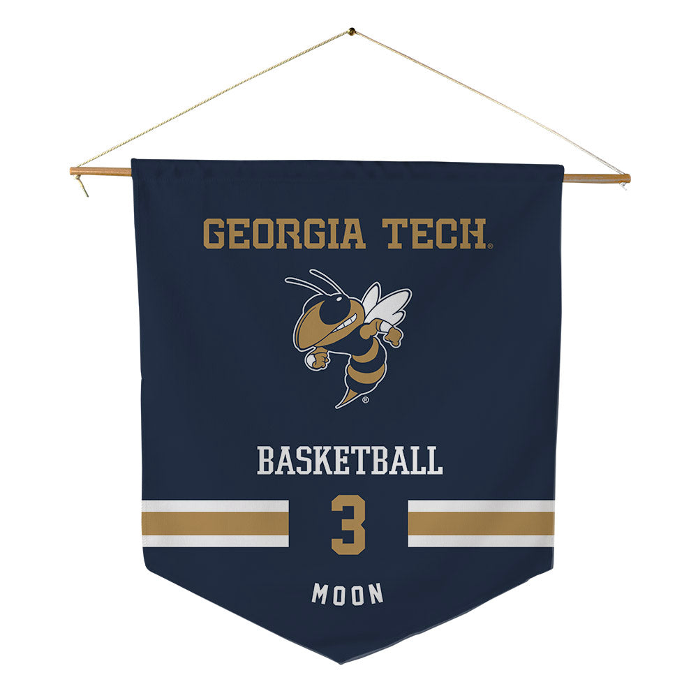 Georgia Tech - NCAA Women's Basketball : Erica Moon - Pennant - 18" x 21"-0