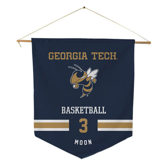 Georgia Tech - NCAA Women's Basketball : Erica Moon - Pennant - 18" x 21"-0