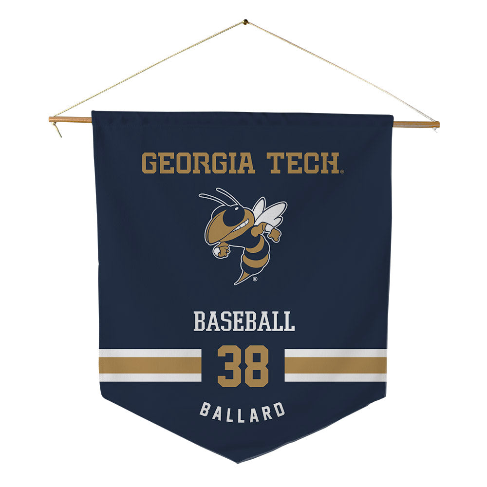 Georgia Tech - NCAA Baseball : Carson Ballard - Pennant - 18" x 21"-0