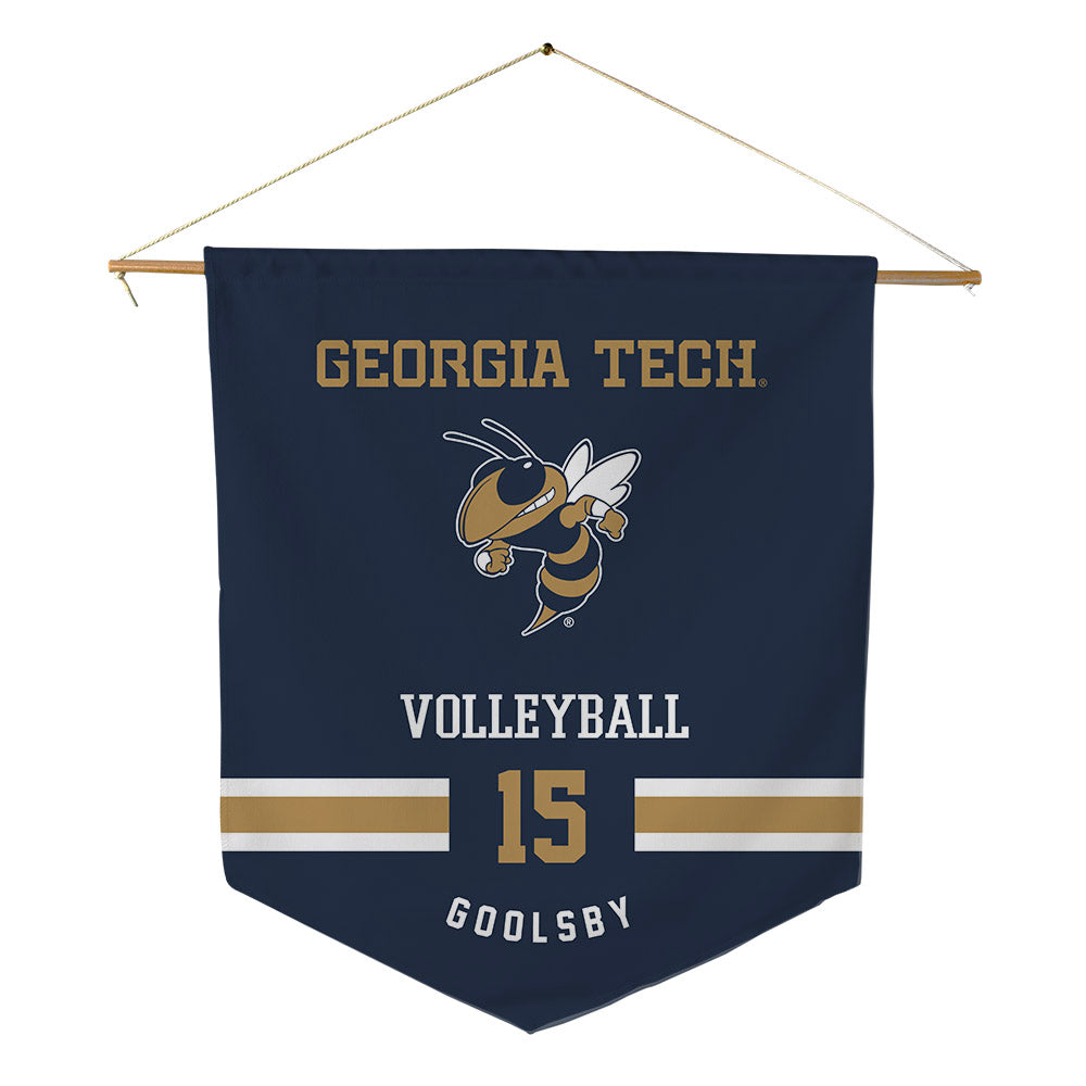 Georgia Tech - NCAA Women's Volleyball : Ashlyn Goolsby - Pennant - 18" x 21"-0
