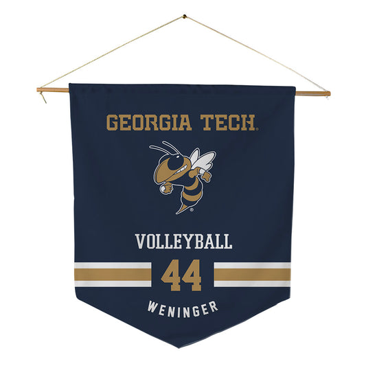 Georgia Tech - NCAA Women's Volleyball : Willow Weninger - Pennant - 18" x 21"-0