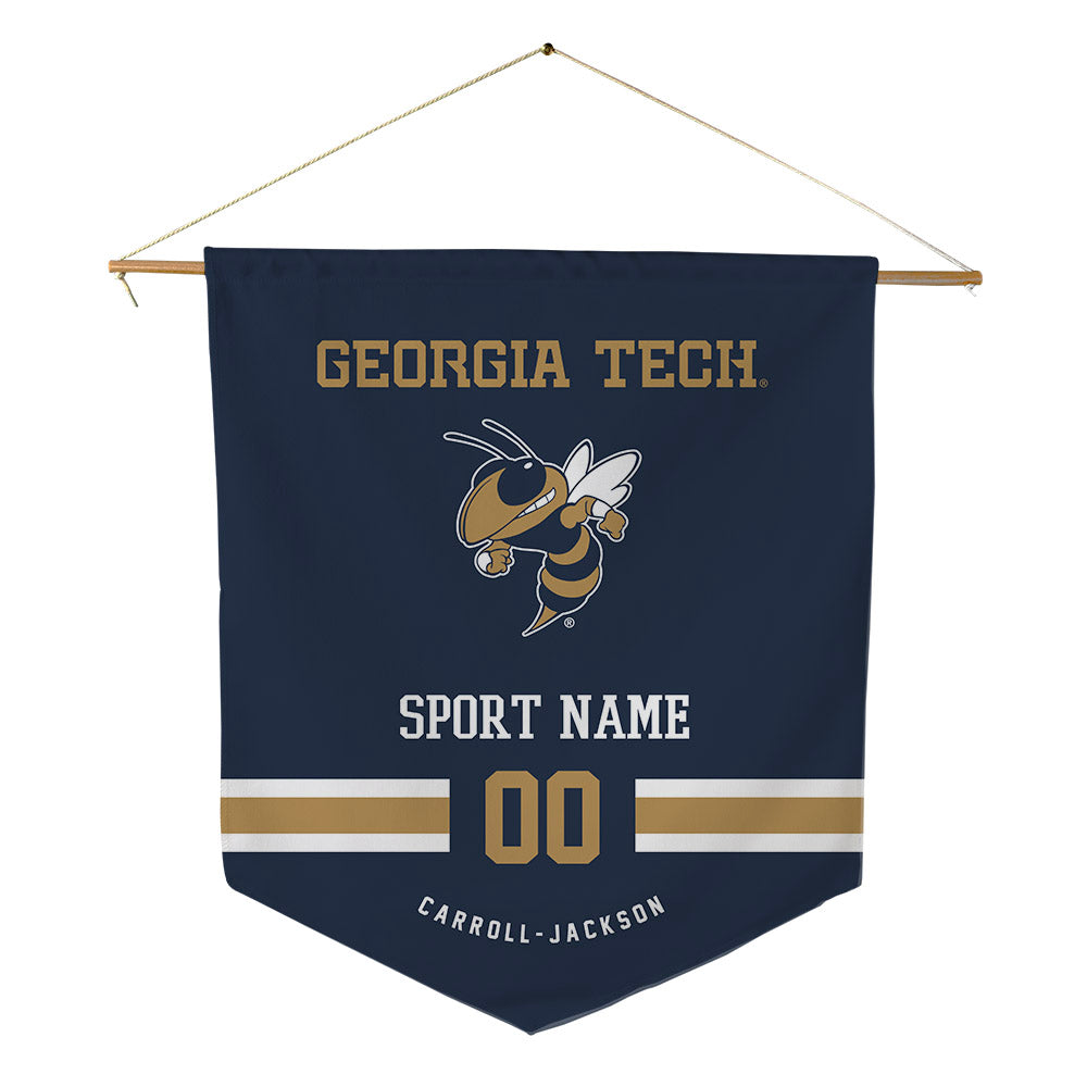 Georgia Tech - NCAA Football : Vincent Carroll-Jackson - Pennant - 18" x 21"-0