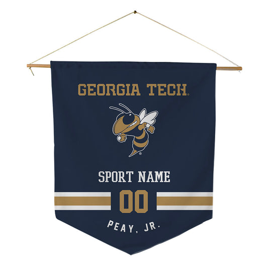 Georgia Tech - NCAA Football : Kevin Peay, Jr. - Pennant - 18" x 21"-0
