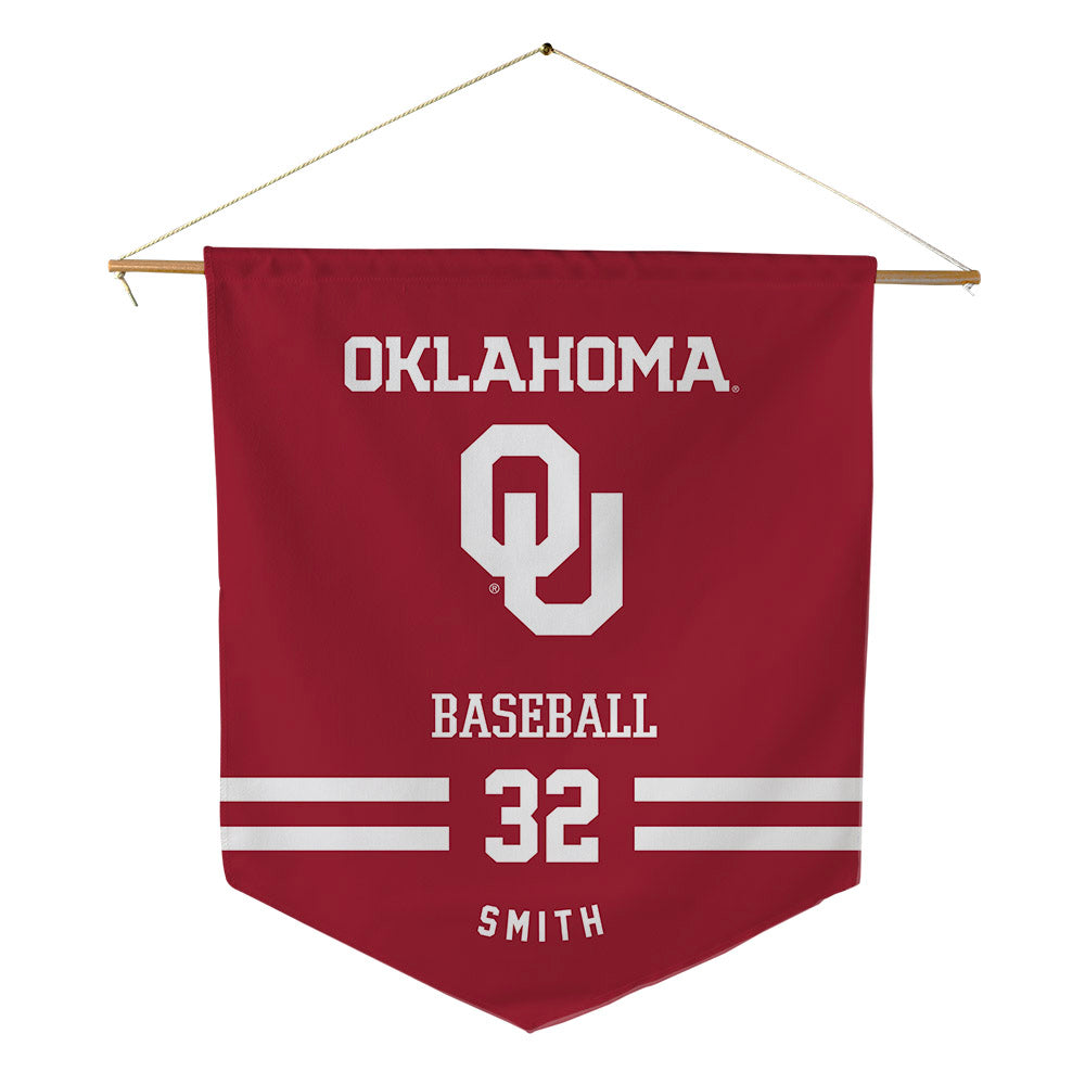 Oklahoma - NCAA Baseball : Brisco Smith - Pennant - 18" x 21"-0