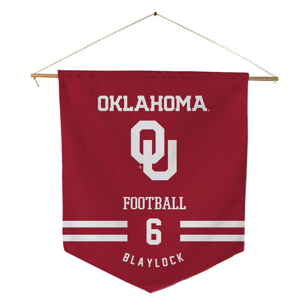 Oklahoma - NCAA Football : Tory Blaylock - Pennant - 18" x 21"-0