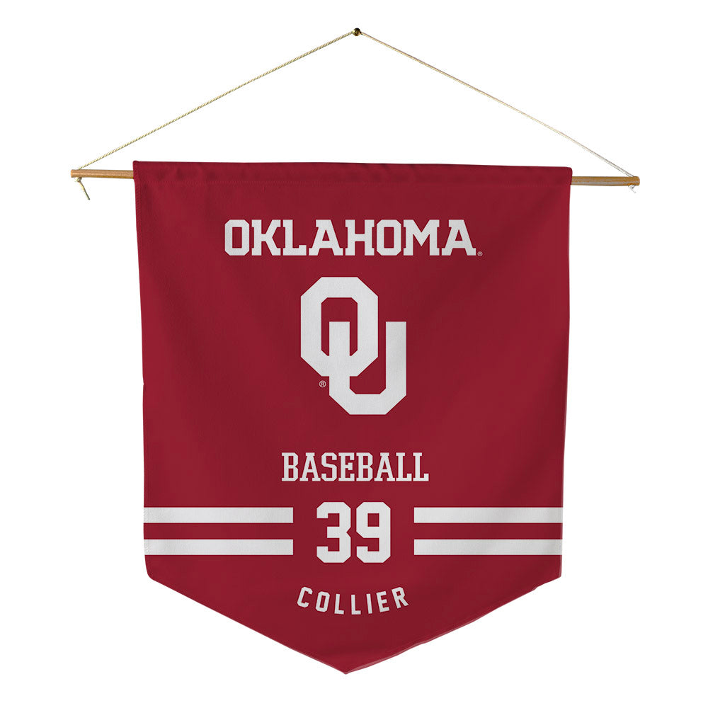Oklahoma - NCAA Baseball : Trent Collier - Pennant - 18" x 21"-0