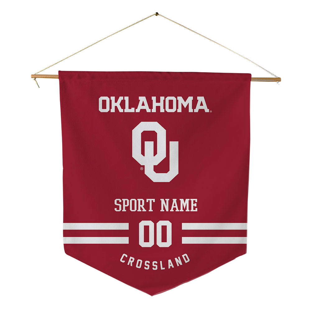 Oklahoma - NCAA Baseball : Cade Crossland - Pennant - 18" x 21"-0