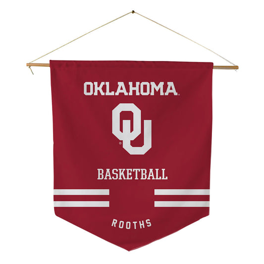 Oklahoma - NCAA Men's Basketball : Khani Rooths - Pennant - 18" x 21"-0