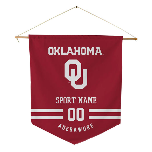 Oklahoma - NCAA Football : Adepoju Adebawore - Pennant - 18" x 21"-0
