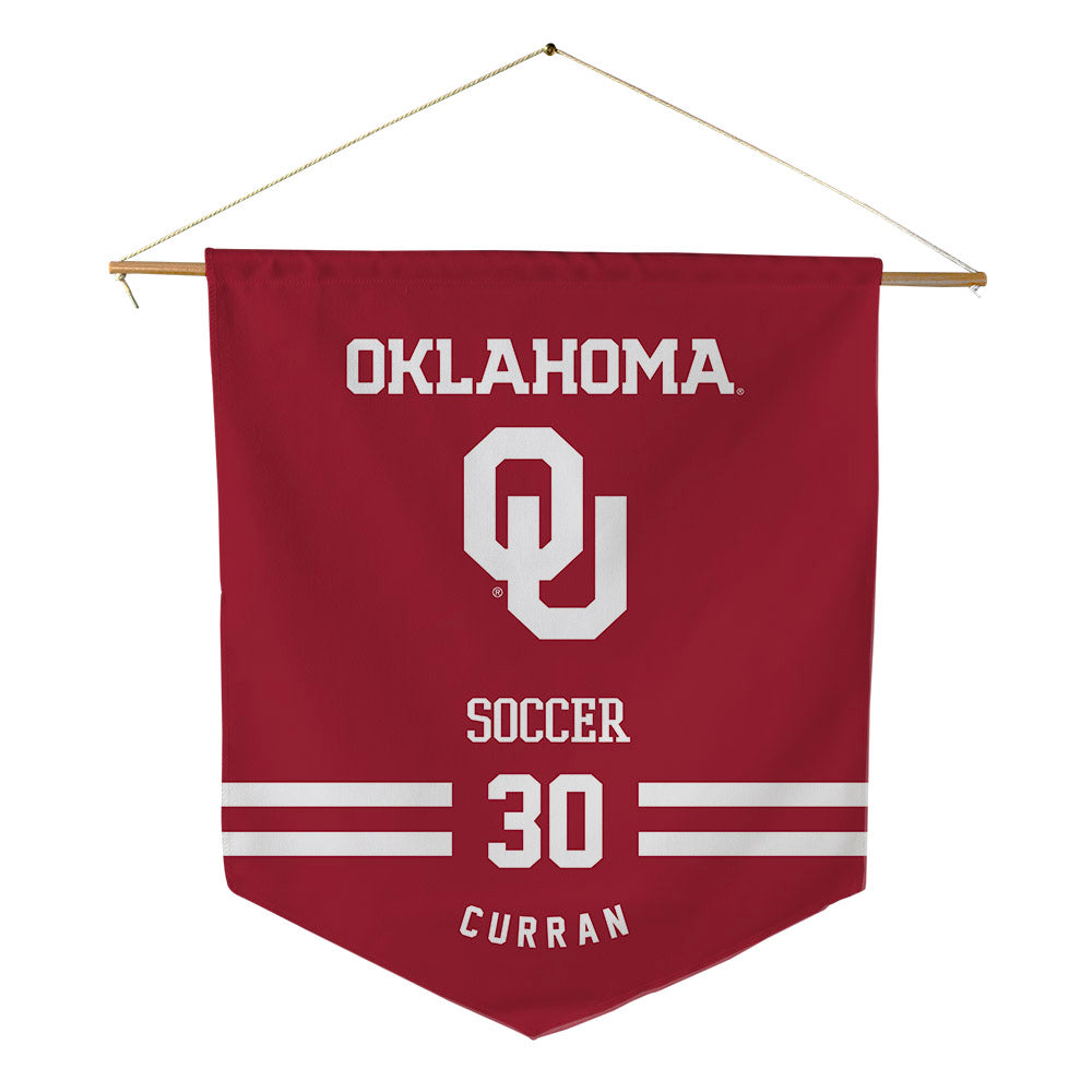 Oklahoma - NCAA Women's Soccer : Claire Curran - Pennant - 18" x 21"-0