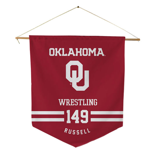 Oklahoma - NCAA Wrestling : Dallas Russell - Pennant - 18" x 21"-0