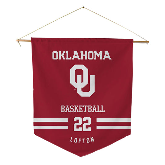 Oklahoma - NCAA Women's Basketball : Keziah Lofton - Pennant - 18" x 21"-0