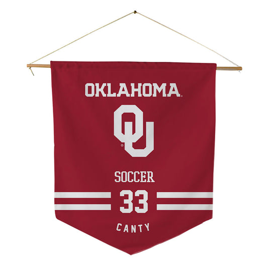 Oklahoma - NCAA Women's Soccer : Elle Canty - Pennant - 18" x 21"-0