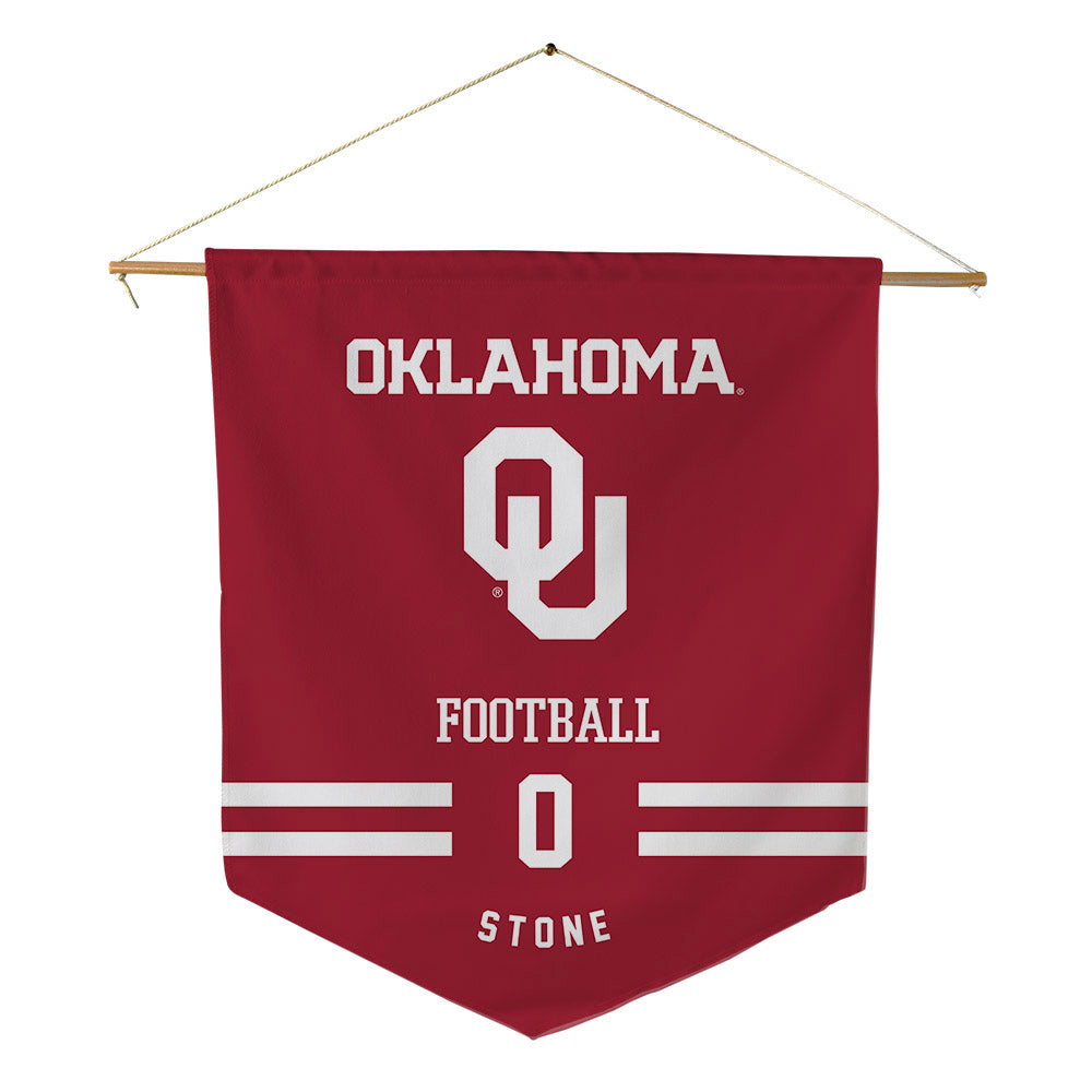 Oklahoma - NCAA Football : David Stone - Pennant - 18" x 21"-0
