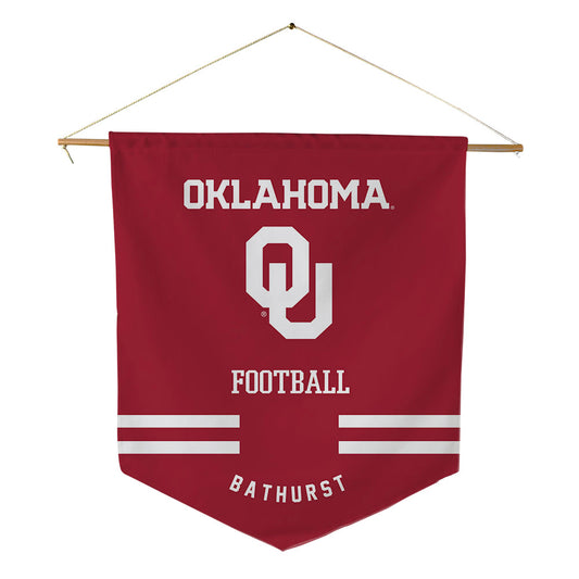 Oklahoma - NCAA Football : Dane Bathurst - Pennant - 18" x 21"-0