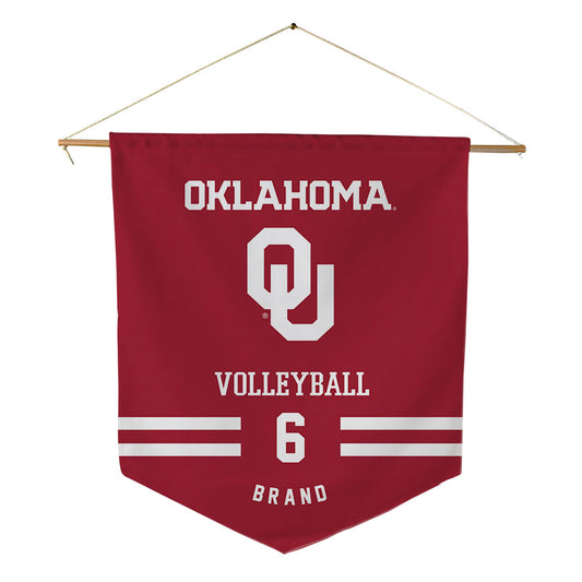 Oklahoma - NCAA Women's Volleyball : McKenna Brand - Pennant - 18" x 21"-0