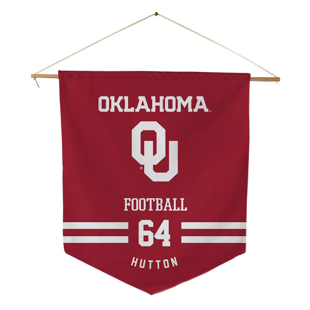 Oklahoma - NCAA Football : Sean Hutton - Pennant - 18" x 21"-0
