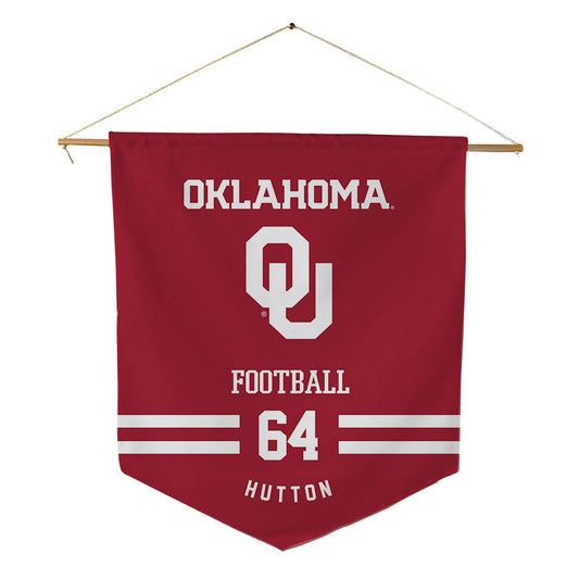 Oklahoma - NCAA Football : Sean Hutton - Pennant - 18" x 21"-0