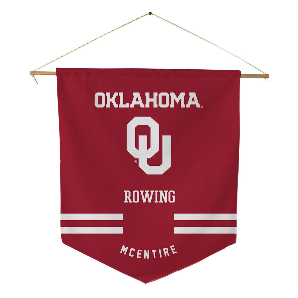Oklahoma - NCAA Women's Rowing : Grace McEntire - Pennant - 18" x 21"-0