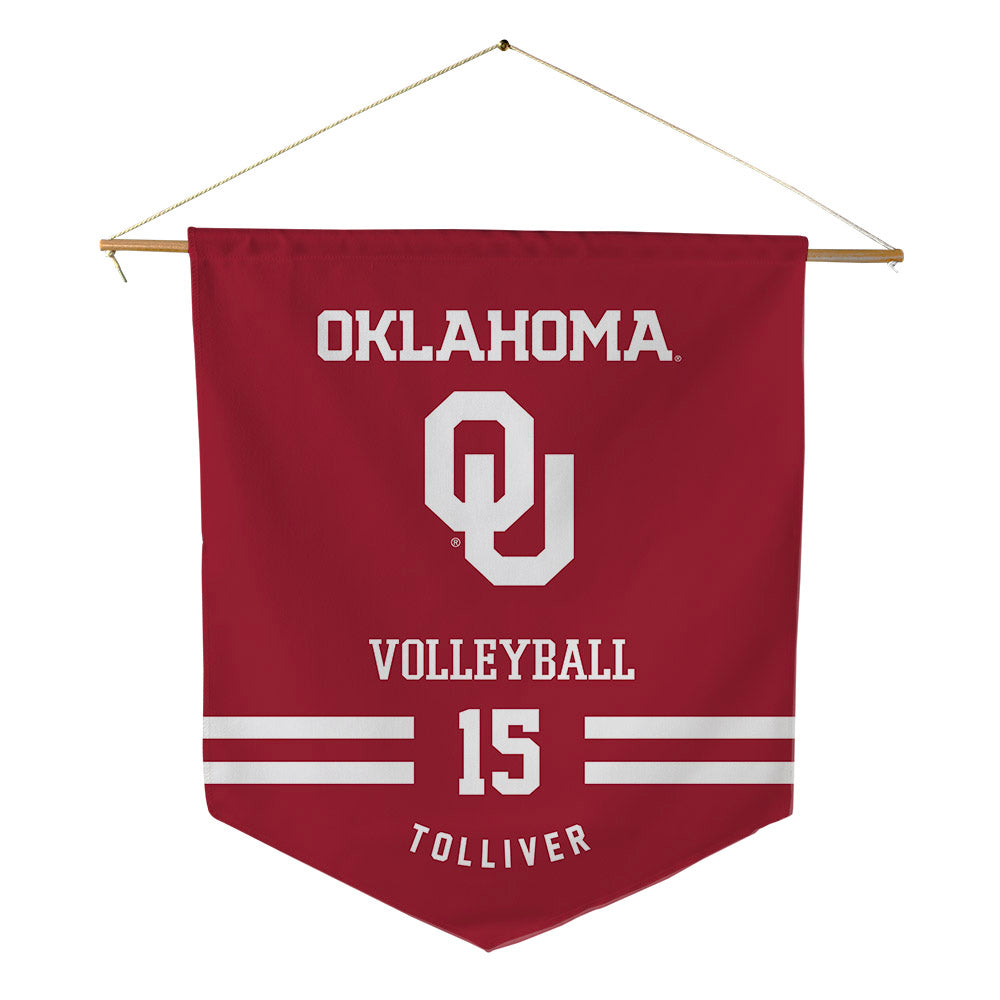 Oklahoma - NCAA Women's Volleyball : Alaleh Tolliver - Pennant - 18" x 21"-0
