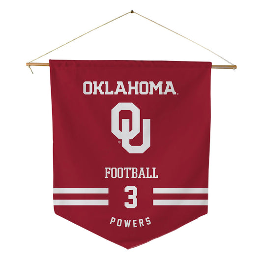Oklahoma - NCAA Football : Reggie Powers - Pennant - 18" x 21"-0