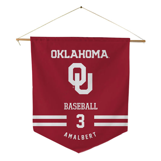 Oklahoma - NCAA Baseball : Jason Amalbert - Pennant - 18" x 21"-0