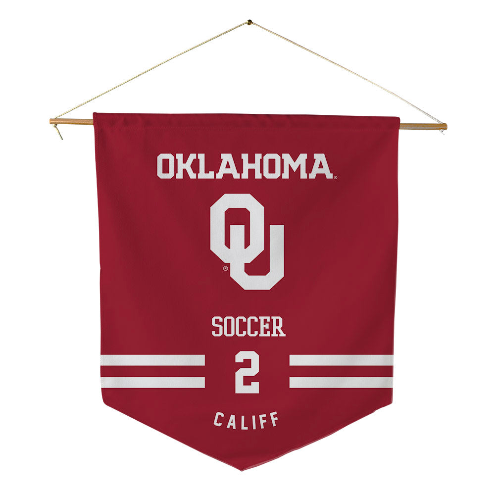 Oklahoma - NCAA Women's Soccer : Paige Califf - Pennant - 18" x 21"-0